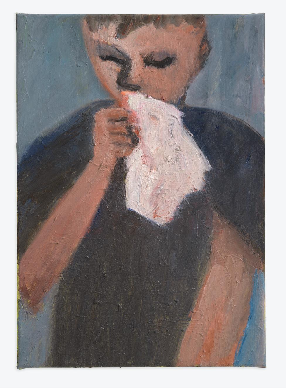 Portrait of the artist with nosebleed by Paul Housley