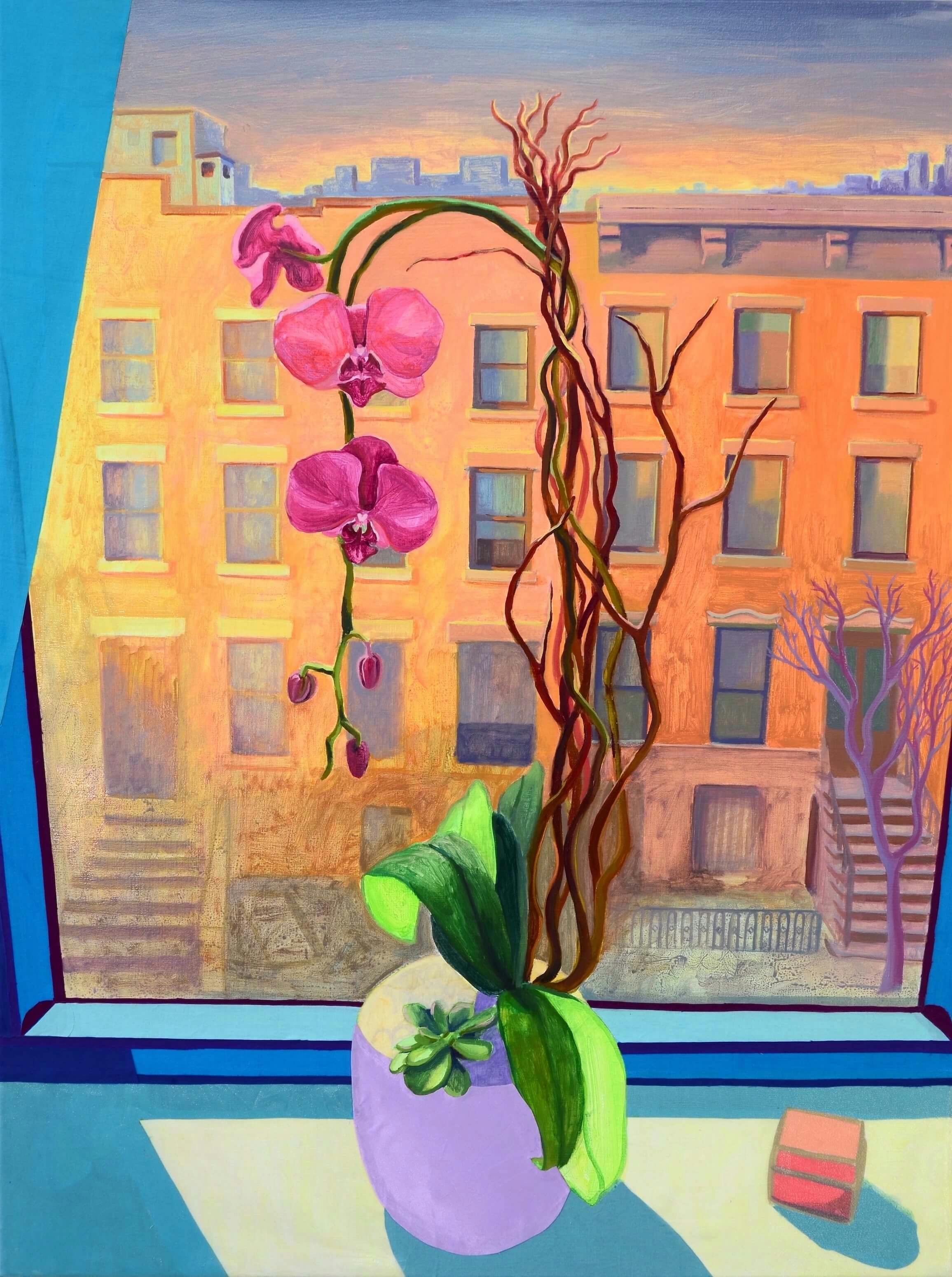 Orchid on a Windowsill by [object Object]